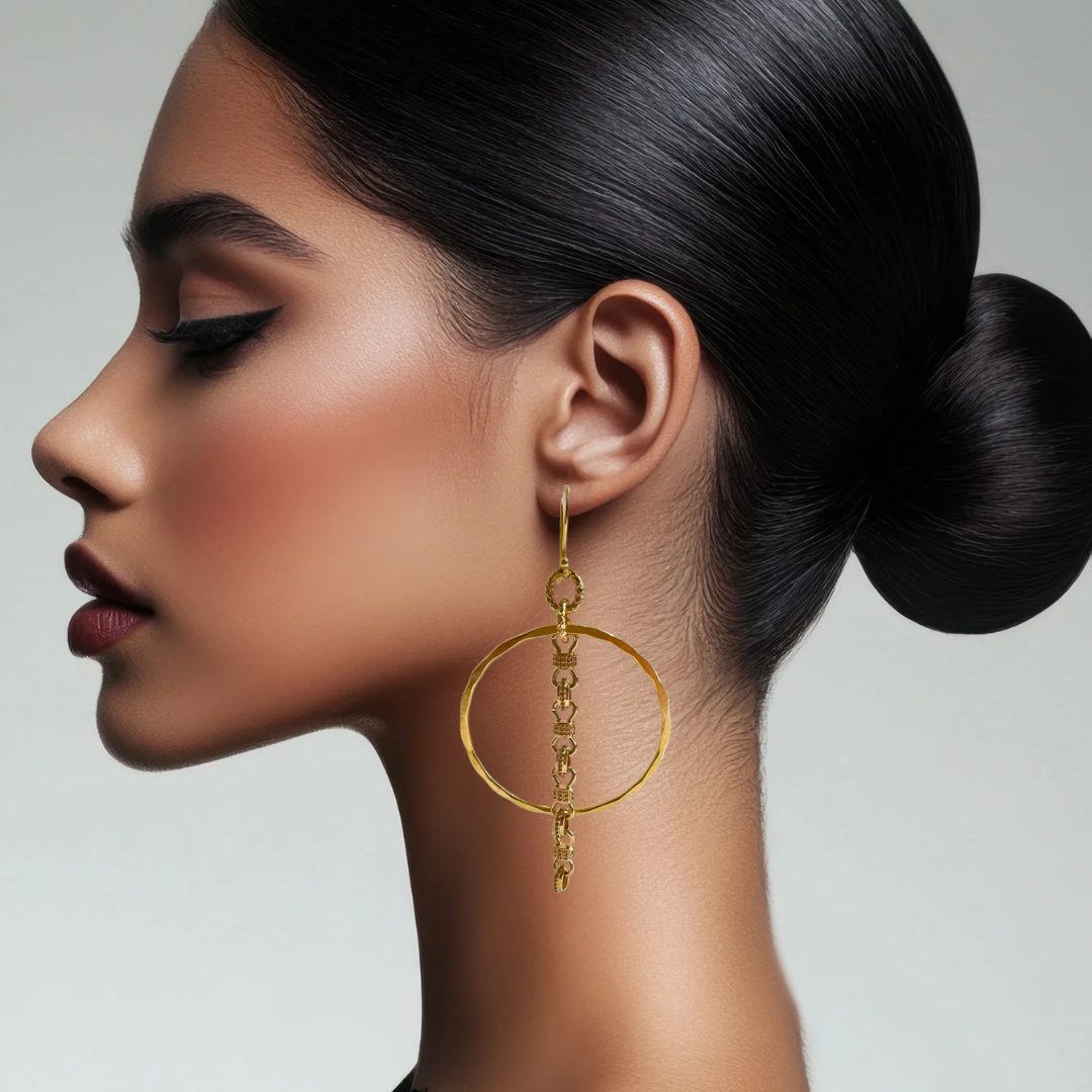 Brooklyn Gold Hoop Earrings