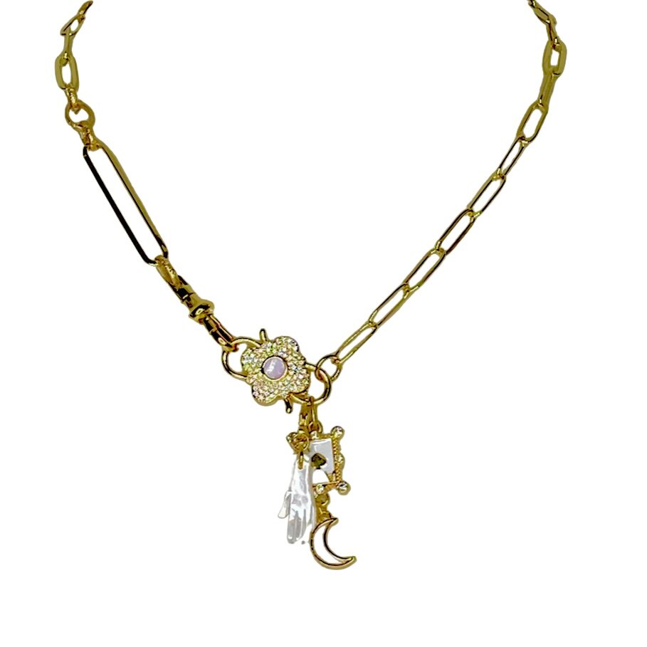 Alabaster Charm Necklace