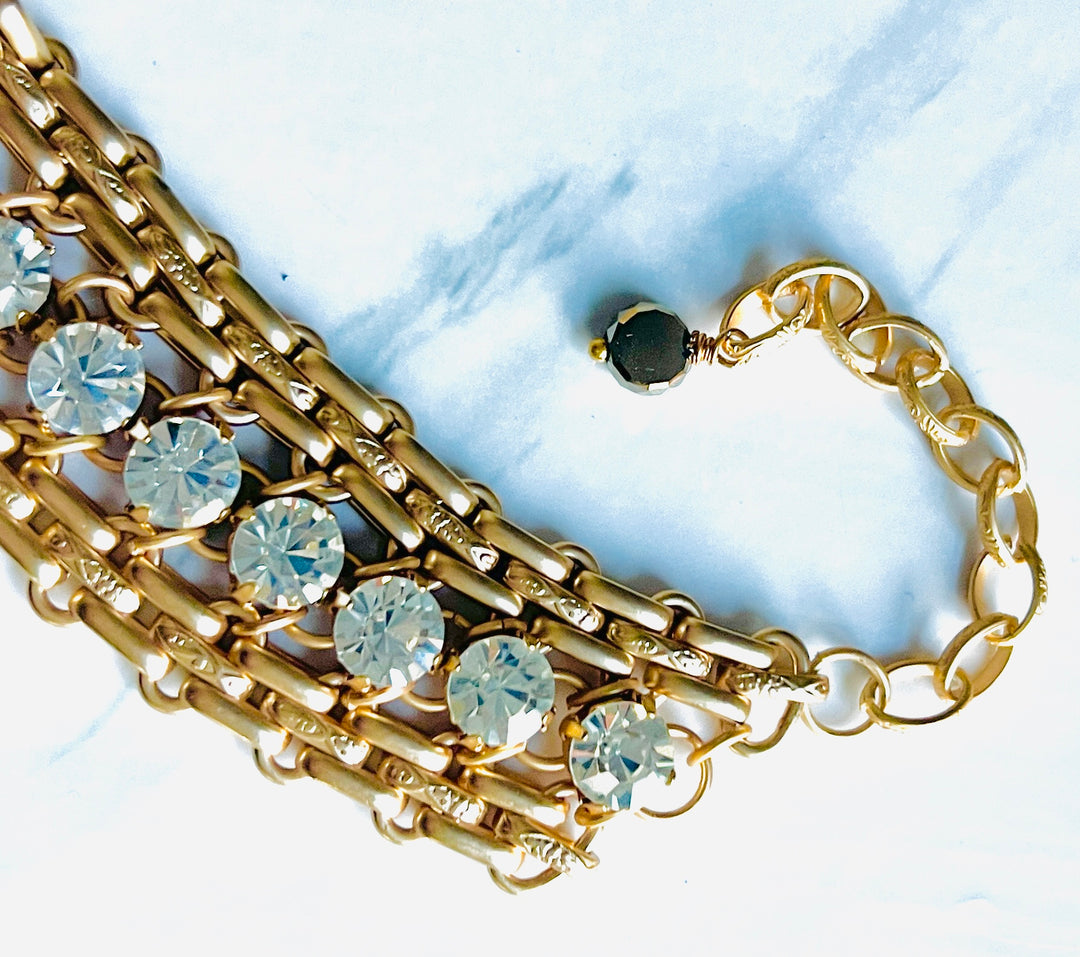 Bardot Swarovski Crystal Choker Necklace
