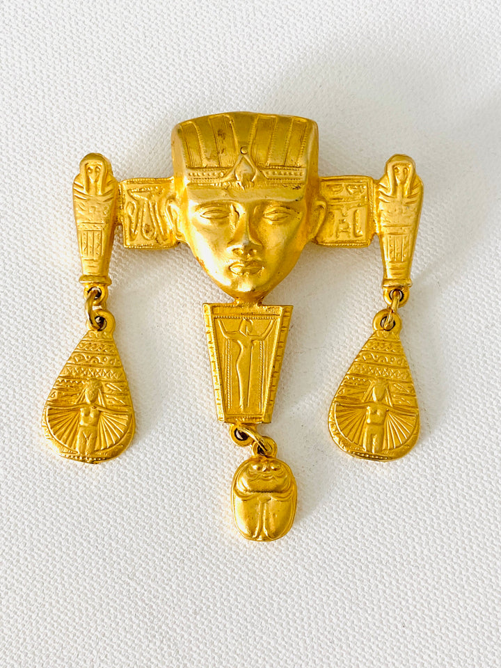 Vintage Marla Buck Egyptian Brooch