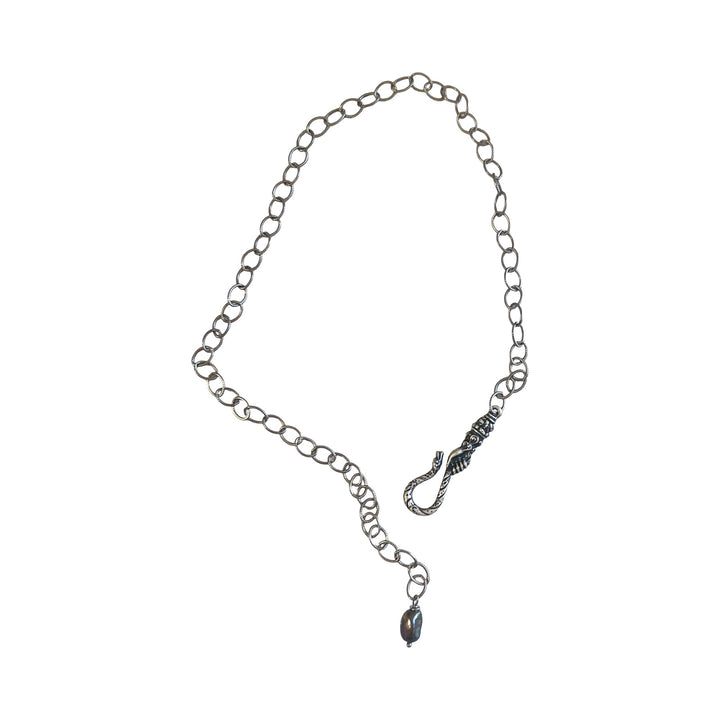 Sadie Vintage Hand Pendant in Antique Silver