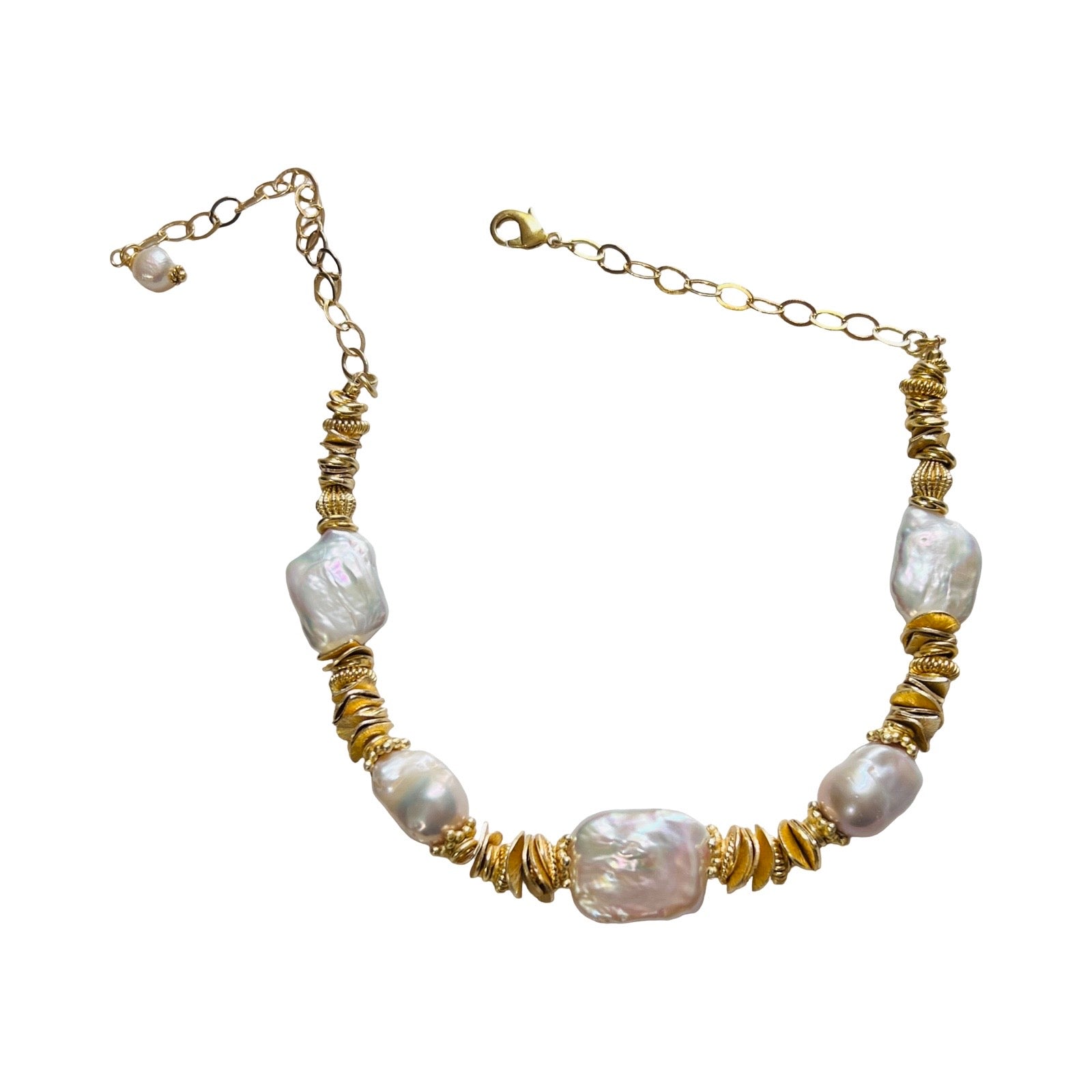 Essence of Pearl, Baroque Fresh Water Pearl Necklace Choker