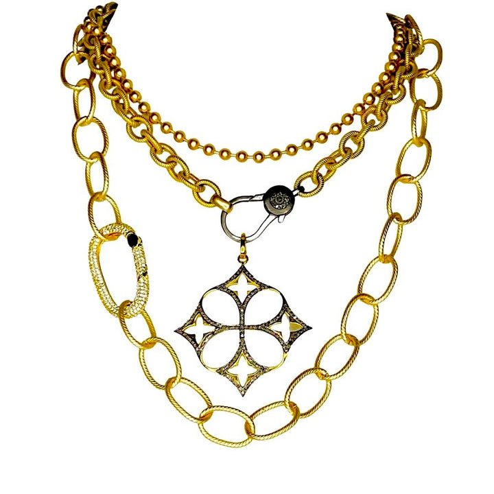 Unhinged Large Gold Oval Link Chain Necklace