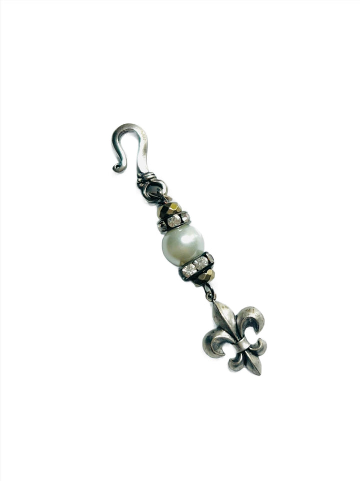 Pearl Charm Fobs in Silver and Gold for Necklaces