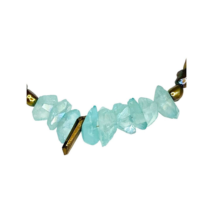 Demi Bronze Pearl and Seaglass Nugget Necklace