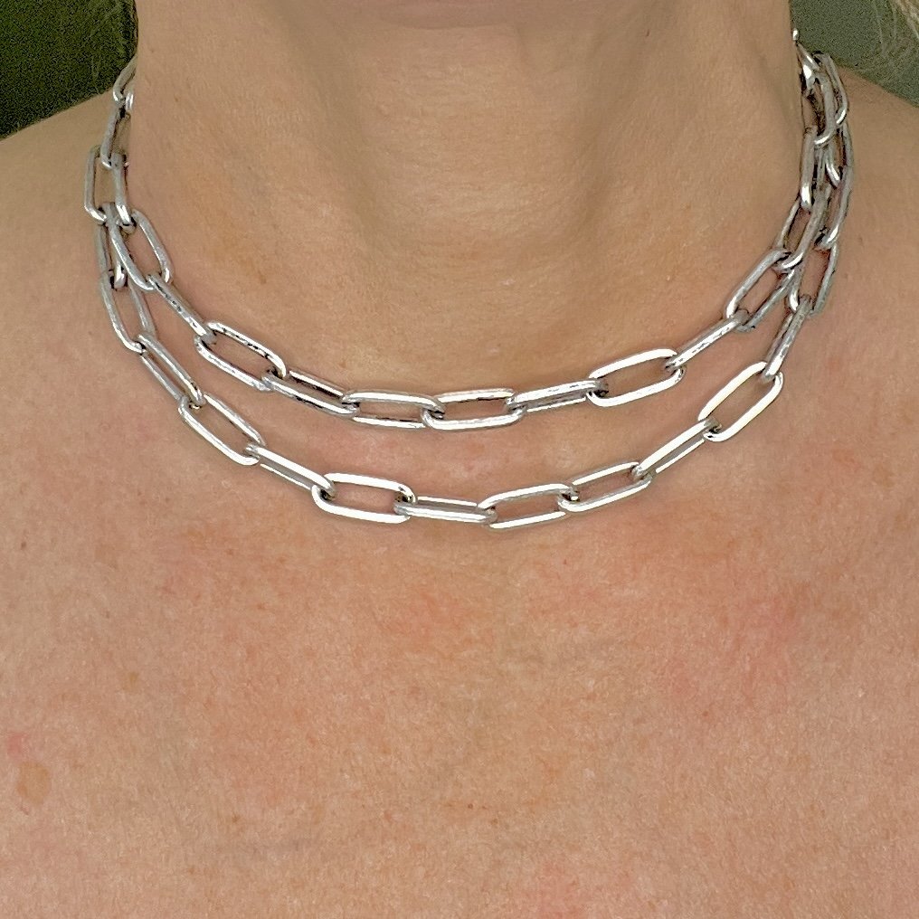Argent Aged Silver Convertible Necklace