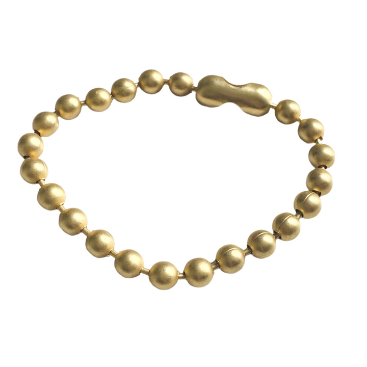 Large Ball Chain Bracelet in Matte Gold or Aged Silver