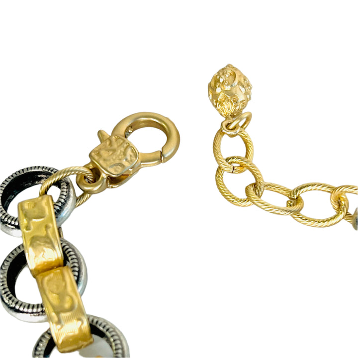 Bengal Silver and Gold Link Bracelet