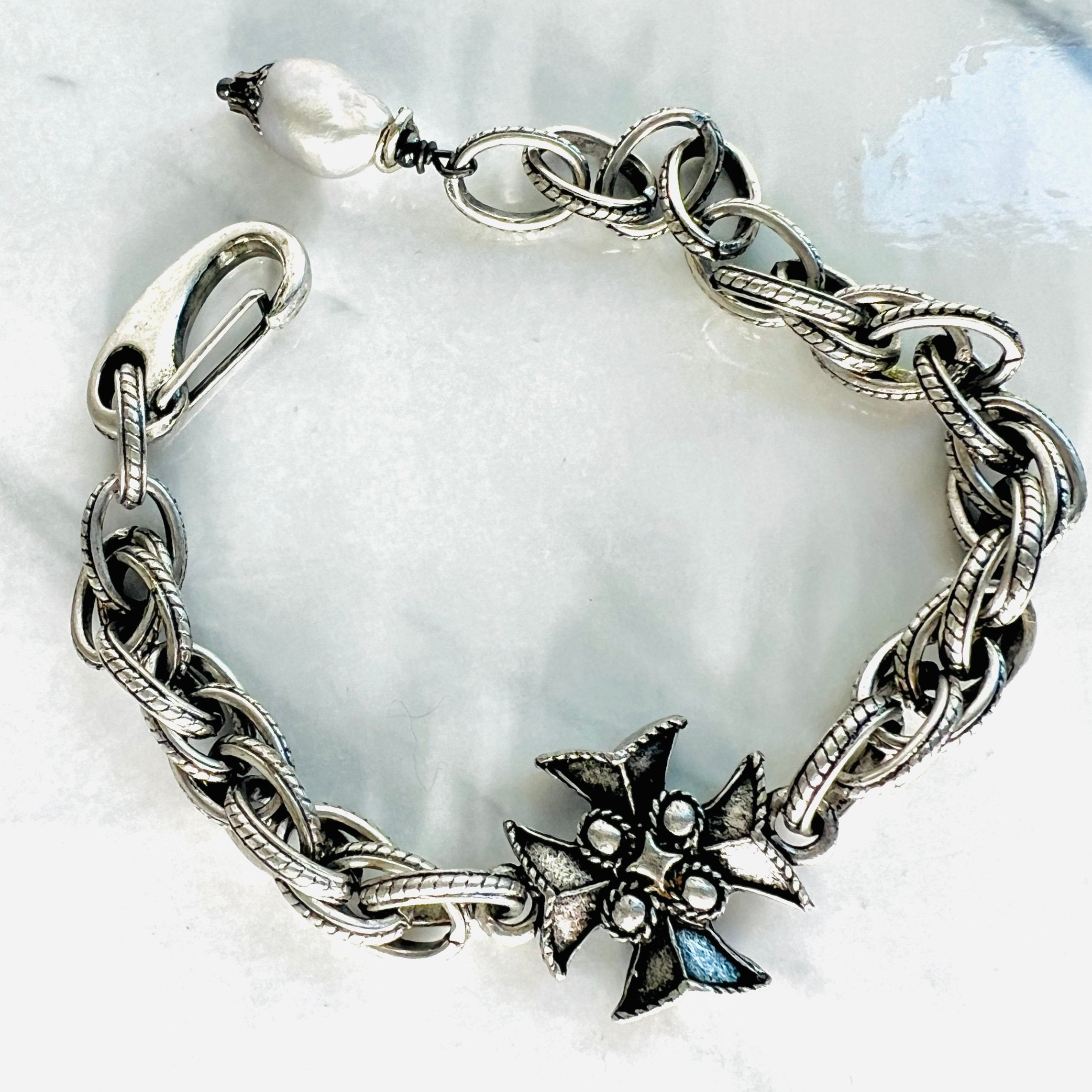 Templar Silver Vivant Chain Bracelet
