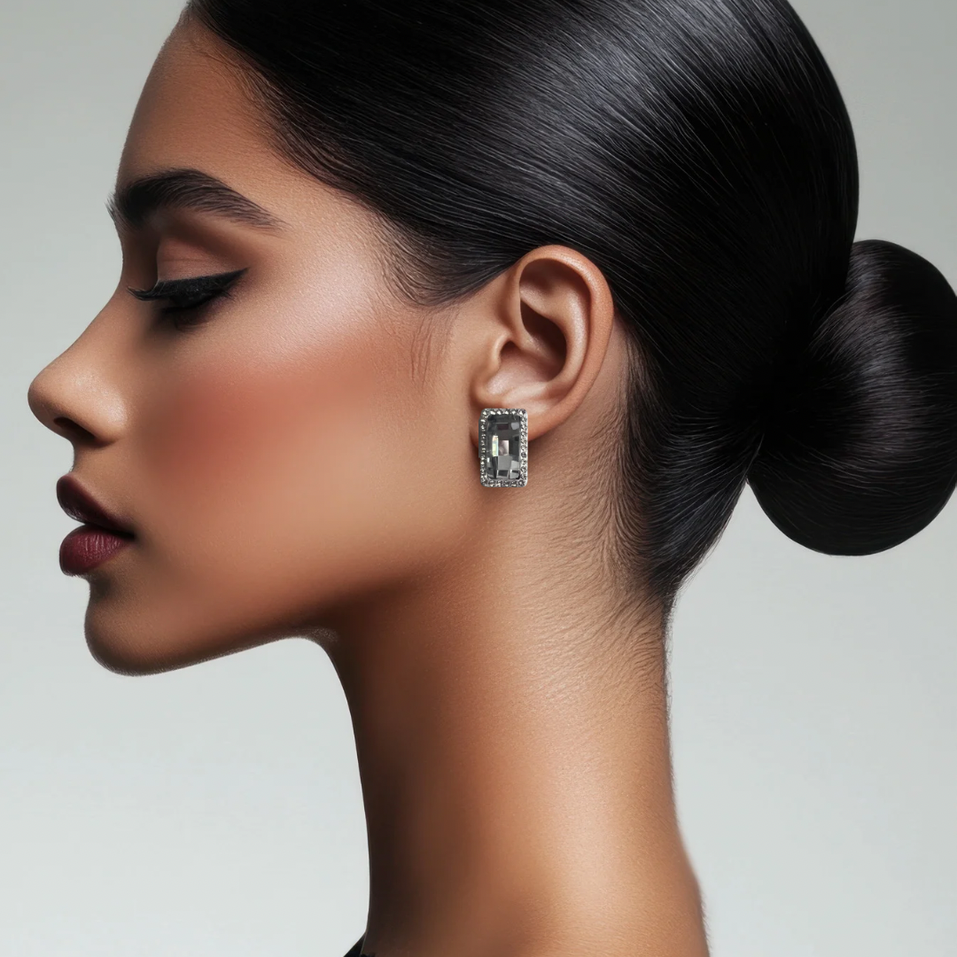 Gabby Faceted Crystal Post Earring