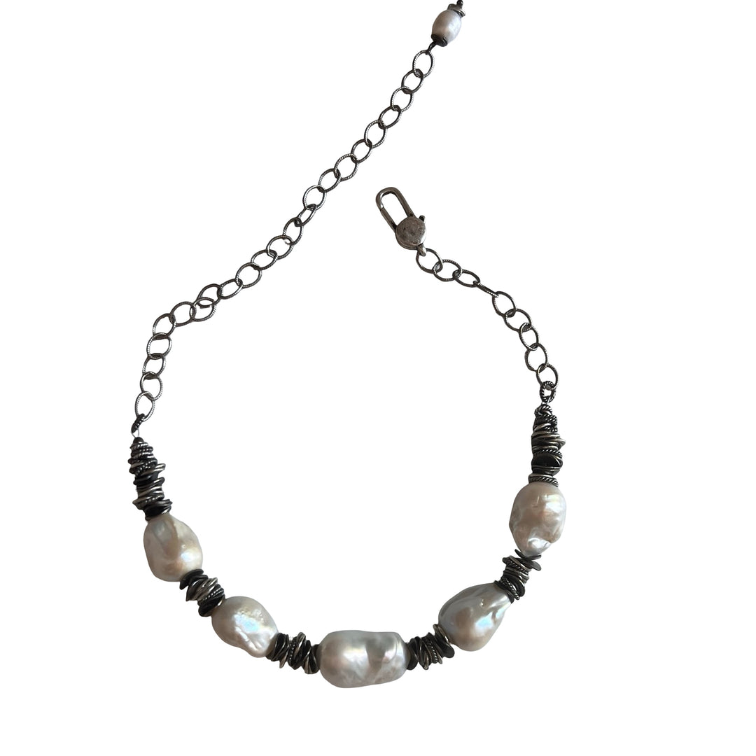 Gabrielle Silver Medal Pendant Necklace