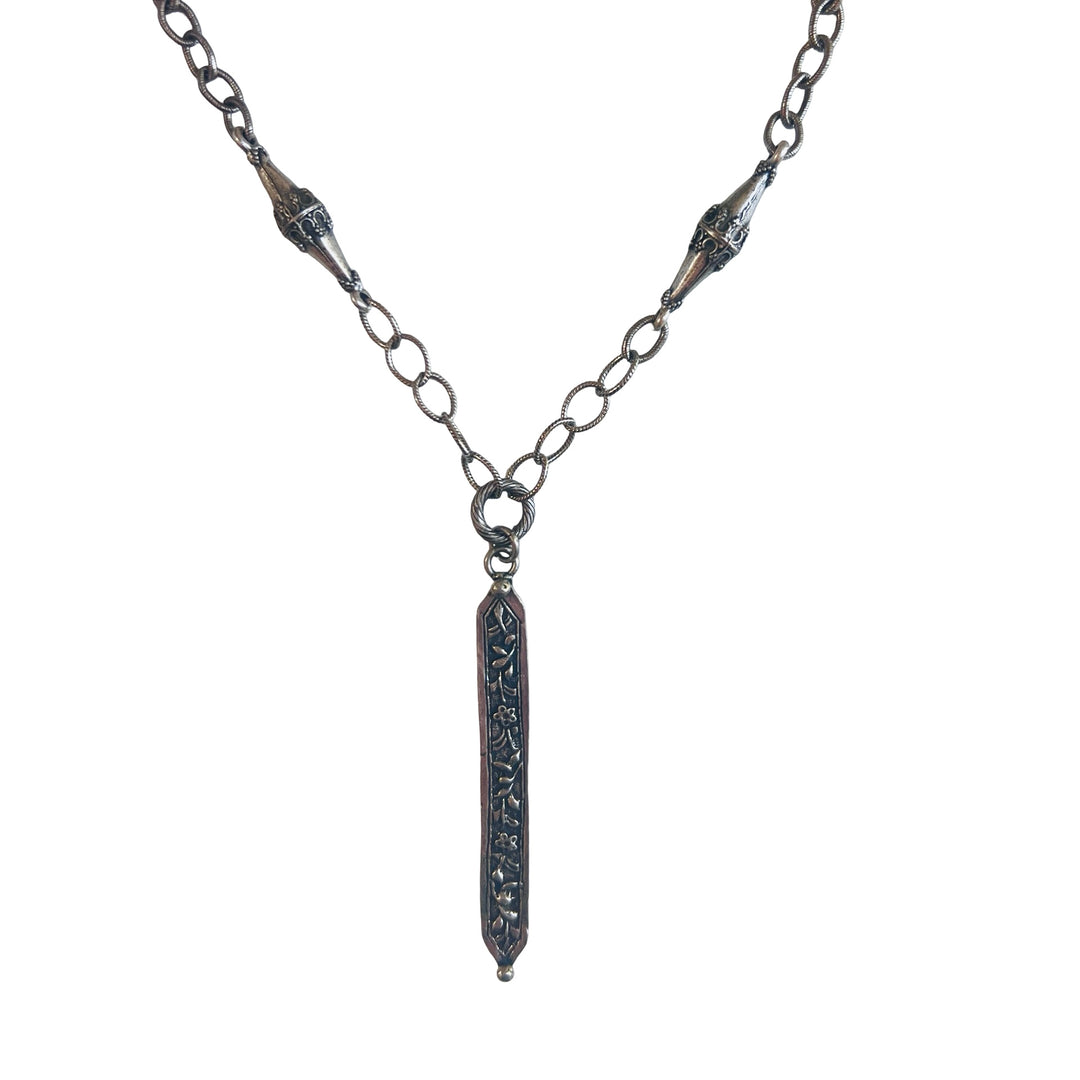 Antique Silver Sheath Necklace