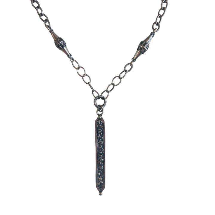 Antique Silver Sheath Necklace