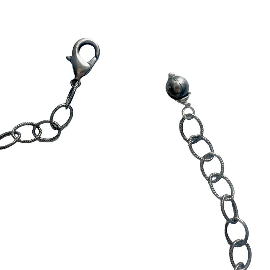 Skylar Silver Coin and Ball Chain  Necklace