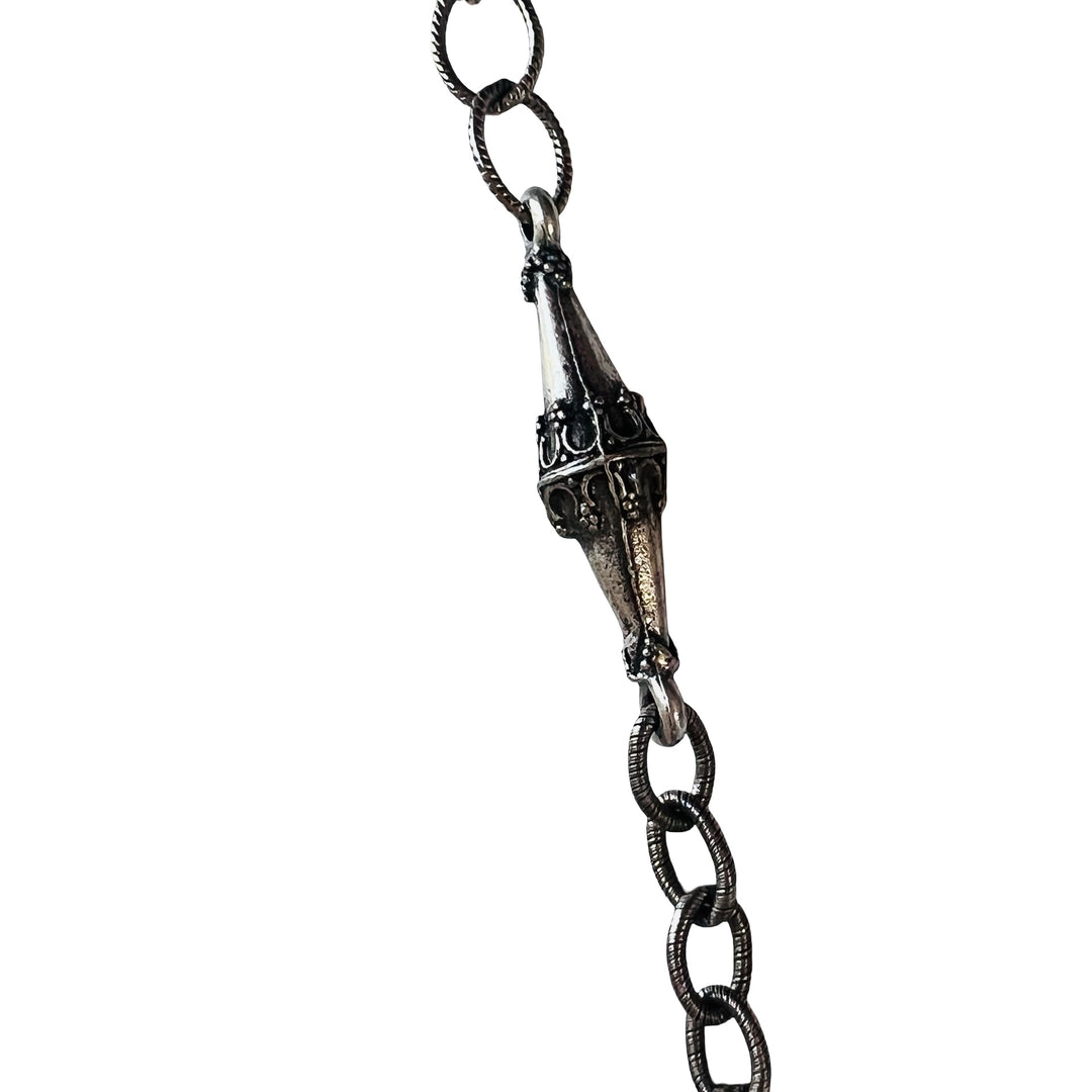 Antique Silver Sheath Necklace