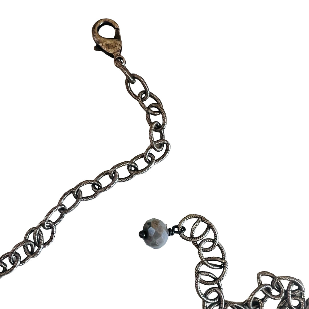 Antique Silver Sheath Necklace