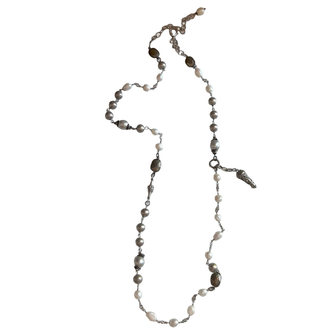 Gabrielle Silver Medal Pendant Necklace